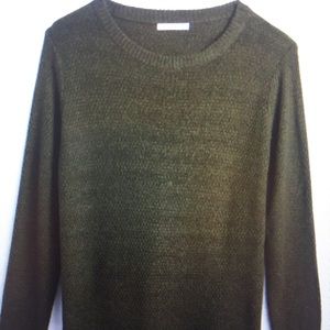Nickole Textured Olive Green Pullover